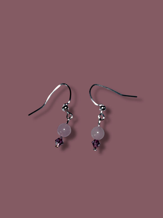 Marble beaded earrings