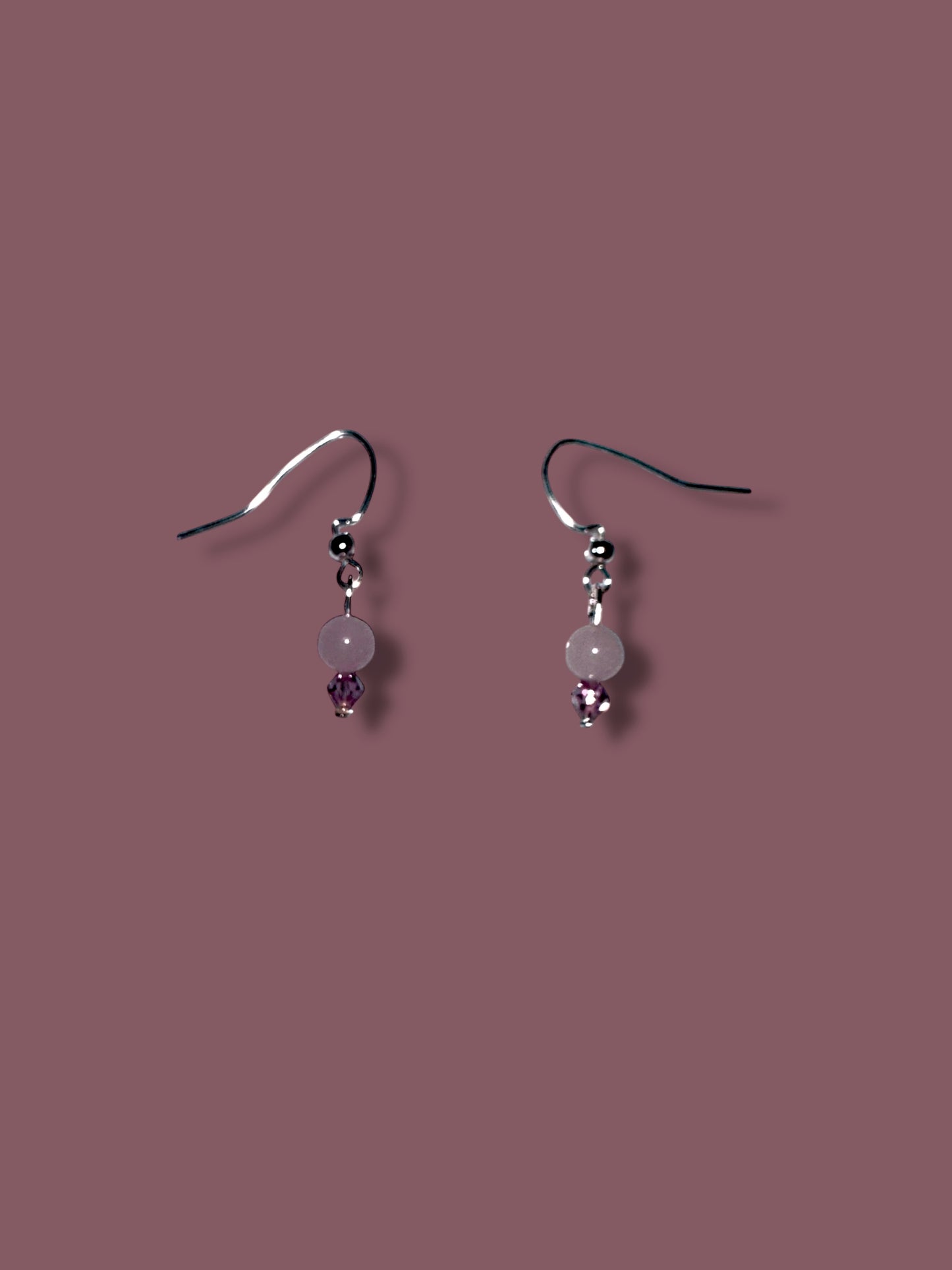 Marble beaded earrings