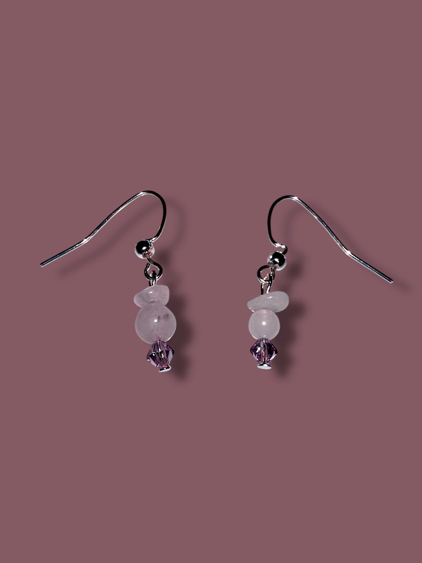 Marble beaded earrings