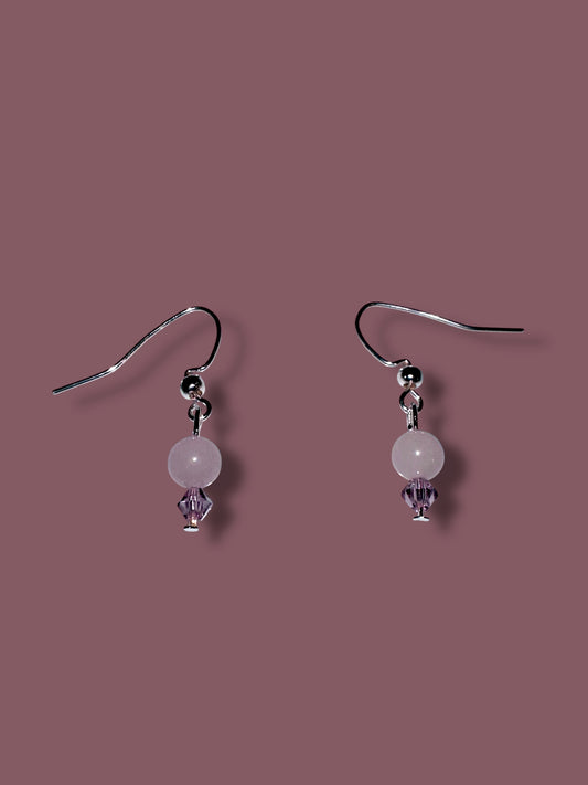Marble beaded earrings